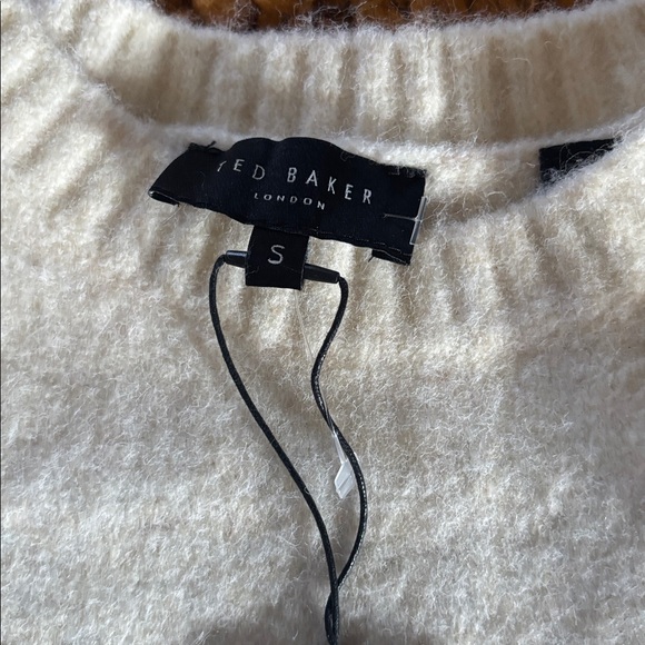 Ted baker Floral Jacquard  Cream Sweater - Picture 6 of 7